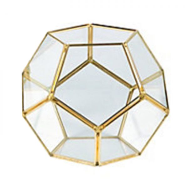 Gold Geometric Terrarium 01