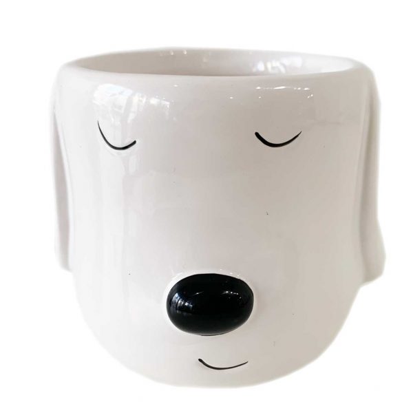 Flirty Dog Pot with Roses - Image 2