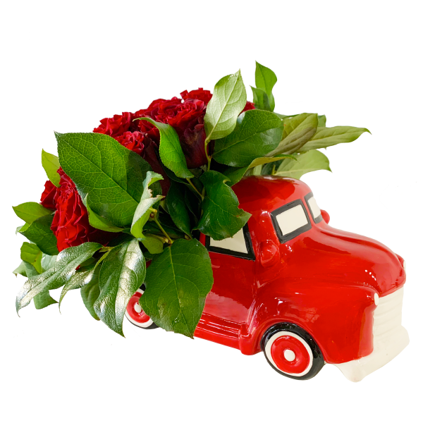 Roses in a Red Truck - Image 2