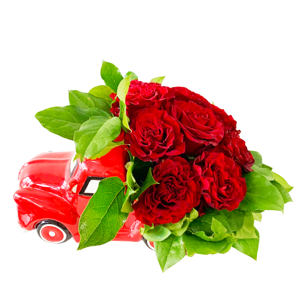 Roses in a Red Truck - Image 3