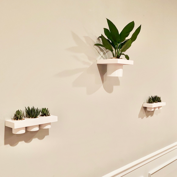 Wall Shelf with Pot - Image 3