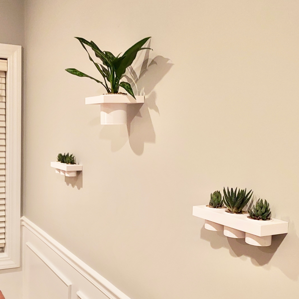 Wall Shelf with Pot - Image 5