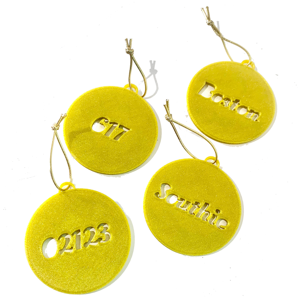 4 Ornaments: Set