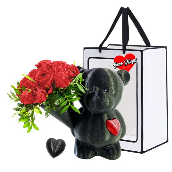 BEAR HUGS with Bouquet