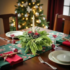 Candle Wreath: Single White