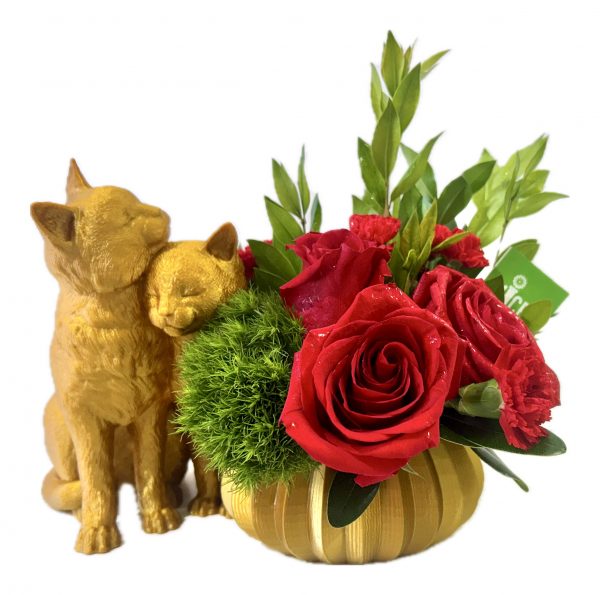 Cuddling Cats Floral - Image 2