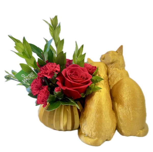 Cuddling Cats Floral - Image 3