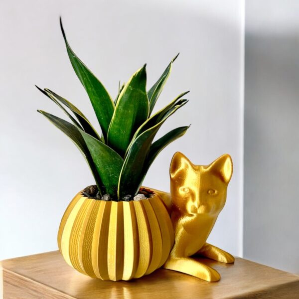 Snake Plant Potted in Cat - Image 2