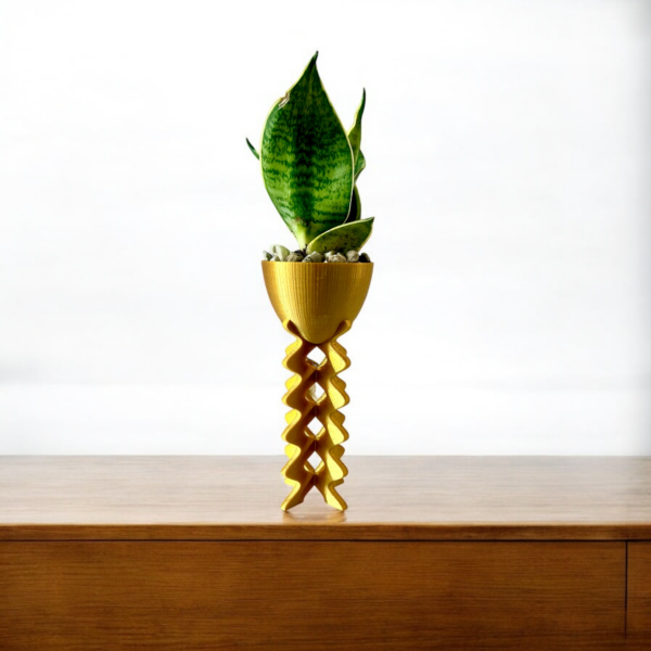 Ziggy Pot with Succulent - Image 2