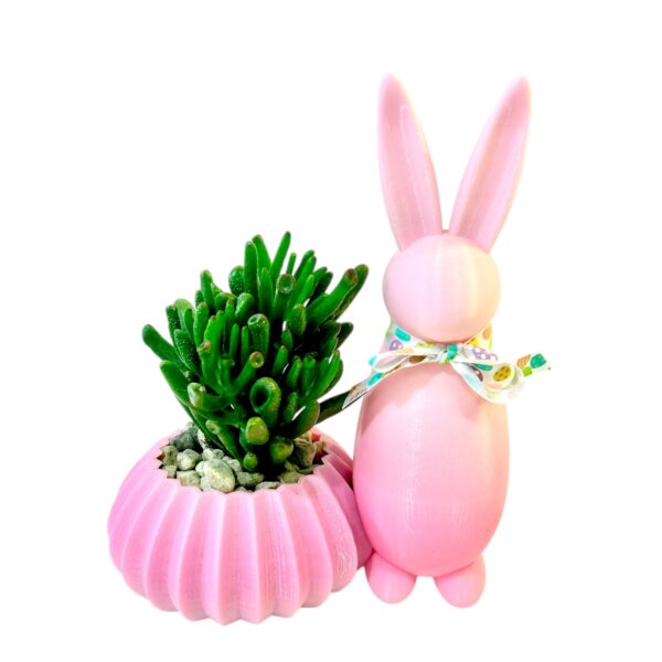 SINGLE EASTER BUNNY PINK AMBER - Image 2