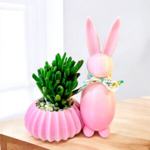 SINGLE EASTER BUNNY PINK AMBER