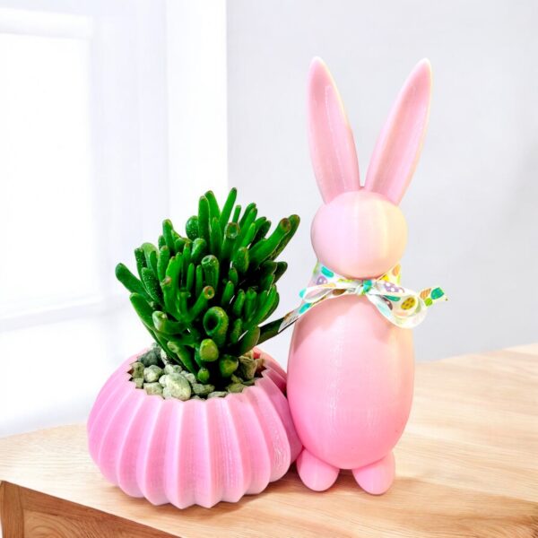 SINGLE EASTER BUNNY PINK AMBER
